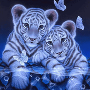 Tiger motiv 5D Diamond painting - 40 x 50 cm